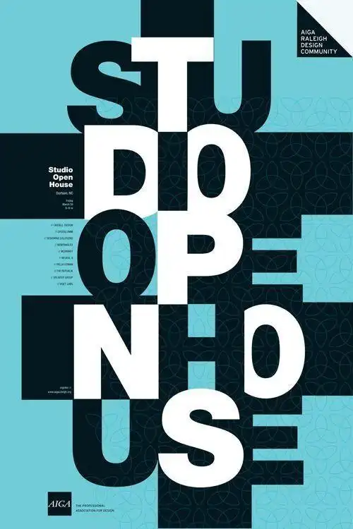 创意英文排版海报设计