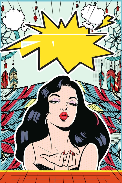 时尚创意波普艺术促销海报背景