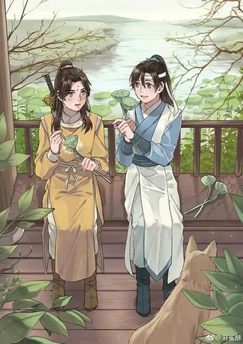 画师@麻雀酥 魔道祖师 金凌 蓝思追
