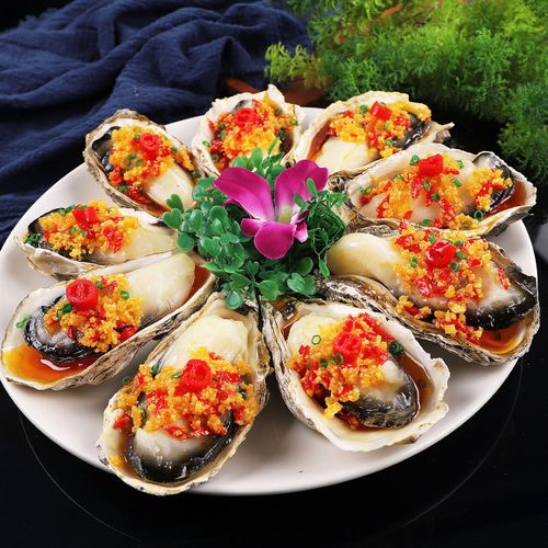 仿真蒜蓉生蚝碳烤生蚝模具粉丝扇贝带子鲍鱼烧烤生蚝定做食品模型