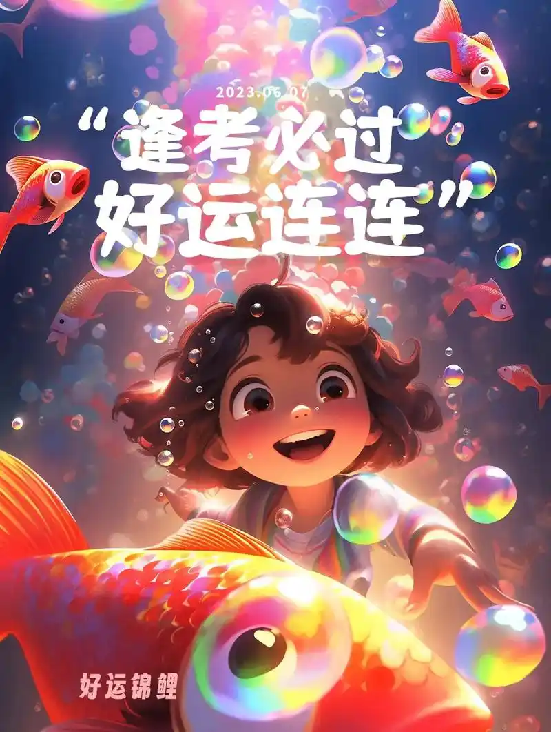 锦鲤附体 逢考必过 未来可期.愿今天高考的学子,锦鲤附体,逢 - 抖音