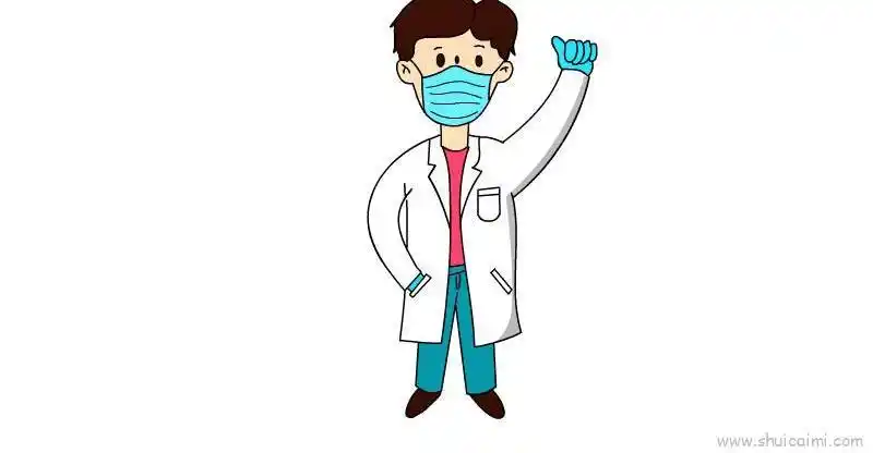 医护人员戴口罩教程儿童画怎么画 医护人员戴口罩教程简笔画画法