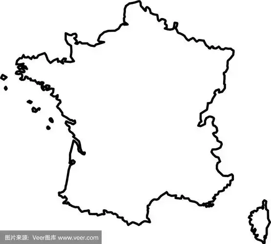 法国地图轮廓