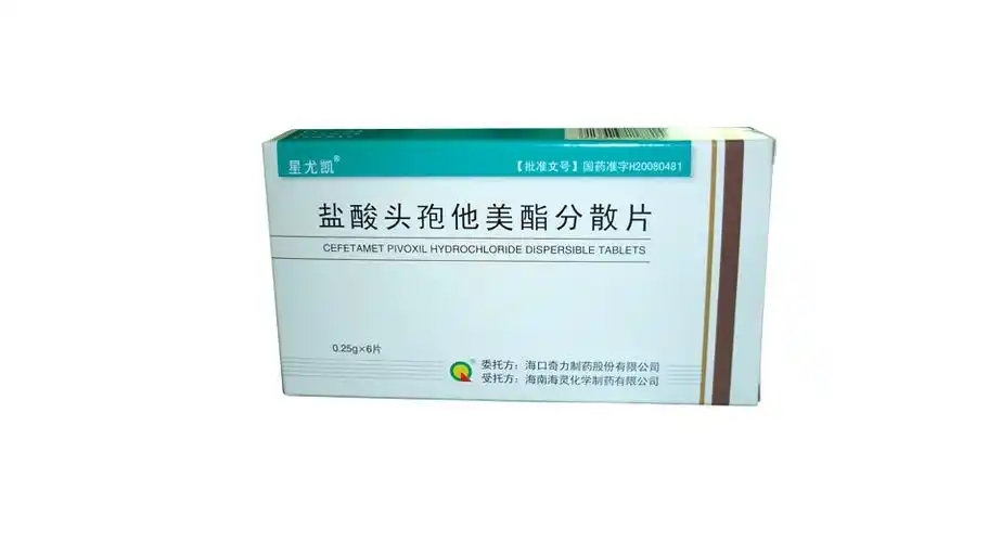 盐酸头孢他美脂分散片