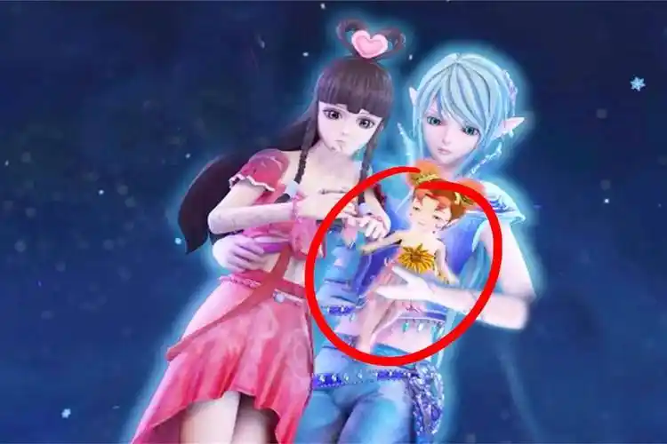 精灵梦叶罗丽王默和水王子有了孩子后为孩子的名字而争吵