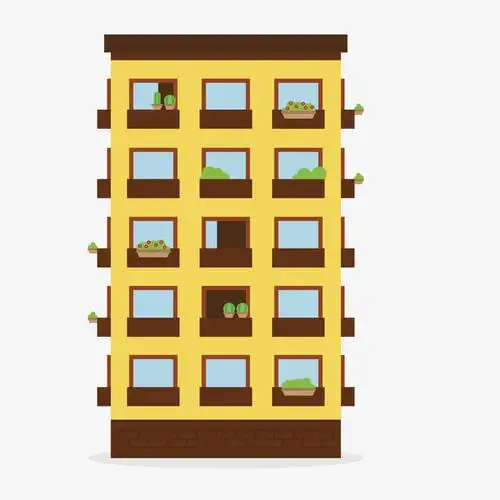 创意设计卡通楼房免抠素材免费下载_觅元素51yuansu.com