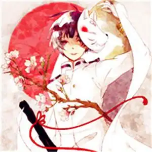 日系动漫头像戴面具的男生显得很神秘吧