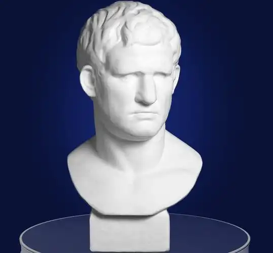 艺伯乐阿格里巴石膏像大头像60cm教具 素描绘画美术静物写生人像