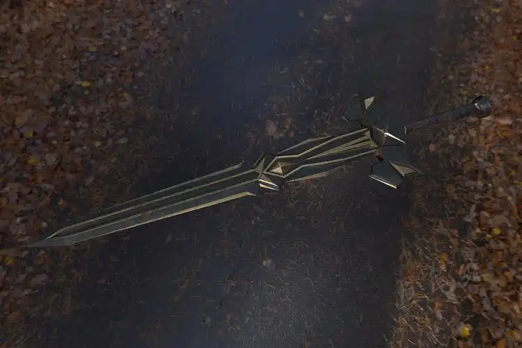 原创游戏冷兵器武器道具系列双手大剑|三维|动画/影视|鱼尾红_原创作