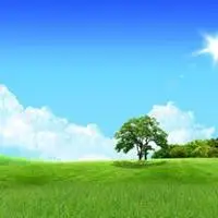 宁静蓝天白云草地微信头像【点击鼠标右键下载】