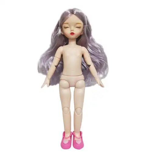 30厘米6分萝莉睡眠bjd关节洋萌闭眼娃娃换装娃娃