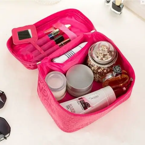 手提化妆包洗澡手拎女式时尚多功能韩版用品两用彩妆化妆师洋气_女士