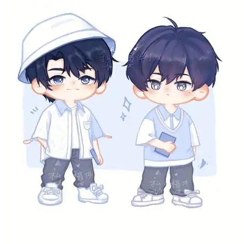 伪装学渣朝俞板绘q版绘画