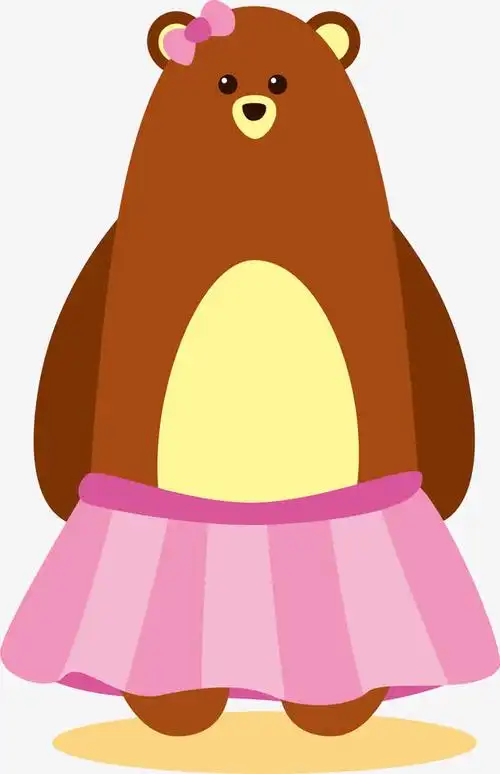 卡通小熊妈妈设计