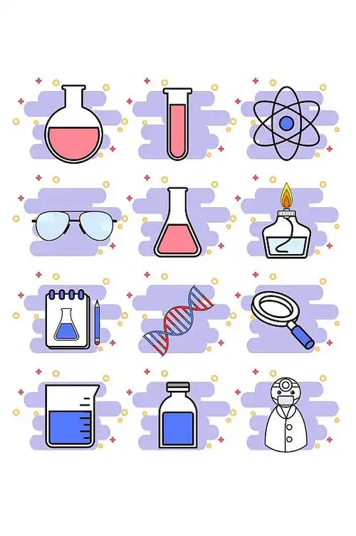 小科学家与实验室元素 化学元素