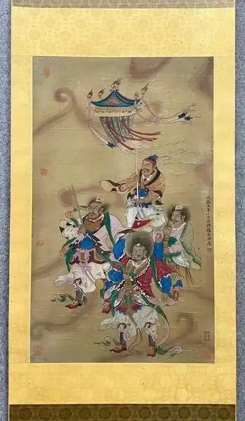 元·赵孟頫先生[子昂]作品"天兵天将图"～ - 抖音