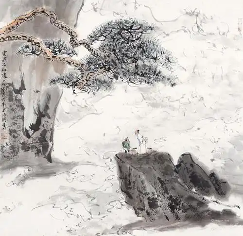 【云深不知处 镜心 设色纸本】拍卖品_图片_价格_鉴赏_绘画_雅昌艺术