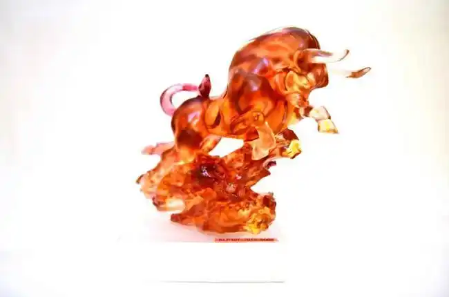 "金牛聚财"铜牛像 中国证券博物馆