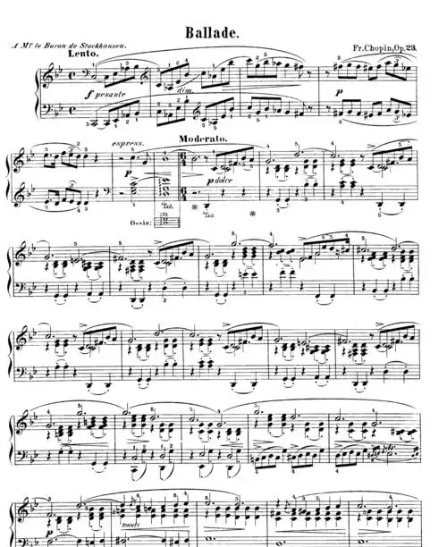 肖邦第一叙事曲(g小调)