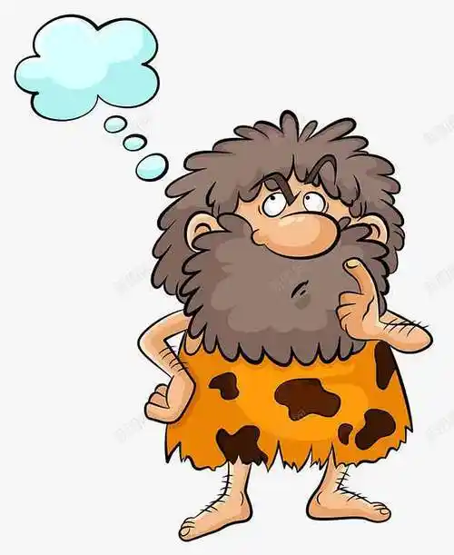 原始猎人高清素材原始人思考手绘猎人元素免抠png设计图片免费下载