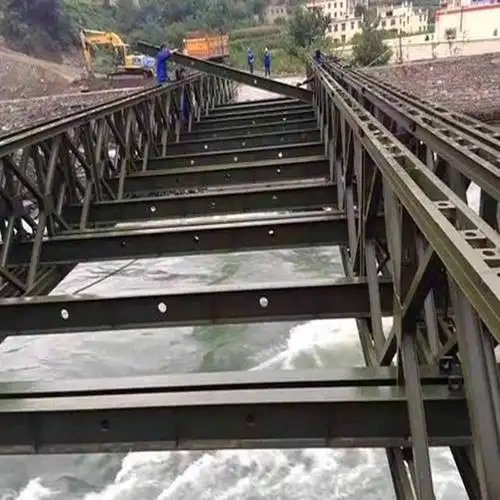 q355b如一牌贝雷片支撑架图片60用于建投路桥建设