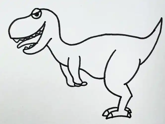 简笔画恐龙教程来啦!教你轻松上手!