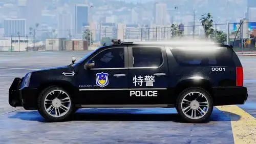 gta5 mod 凯迪拉克凯雷德特警涂装警车