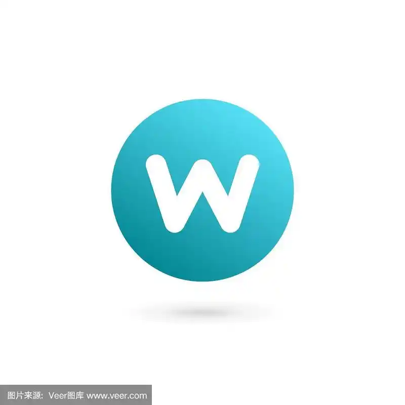 字母w标志图标设计模板元素