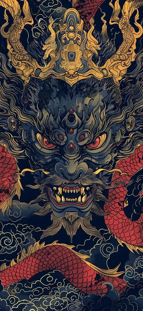 壁纸超话  霸气龙图腾