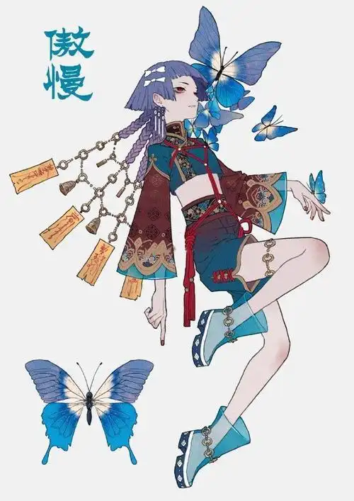 七宗罪拟人嫉妒和懒惰颜值最高暴怒还被铁链捆着