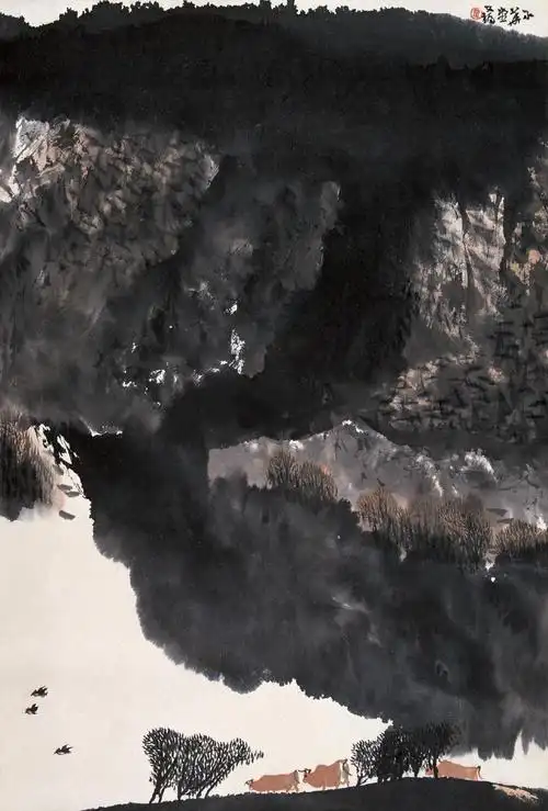 贾又福 太行山色 镜心 设色纸本