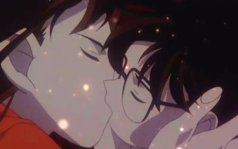 活动作品柯南小兰小兰和柯南第一滴kiss啊