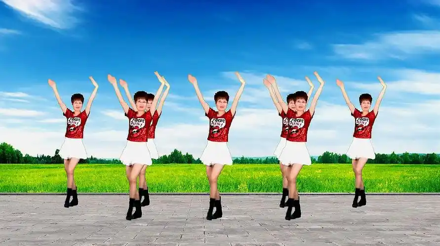 《站在草原望北京》广场舞怎么跳