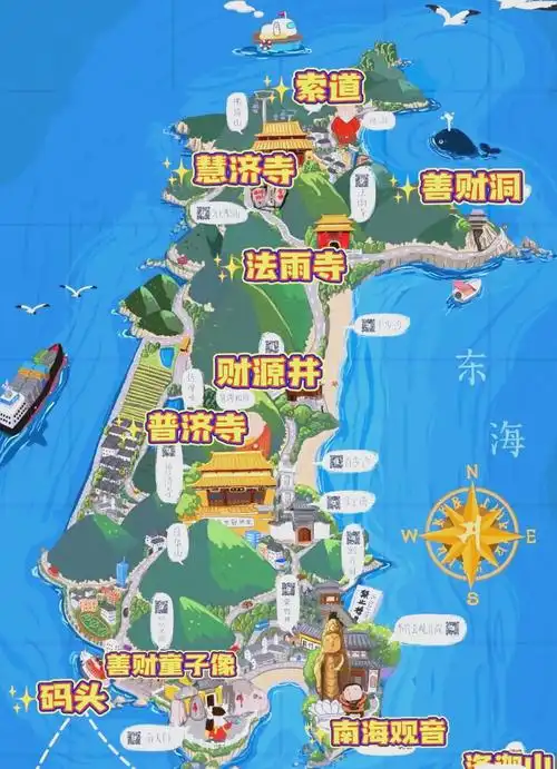 普陀山求财全攻略:一日游与二日游路线推荐