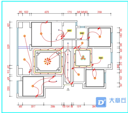 首先要进行 水电定位,要根据图纸来,但是工人师傅说有时候也会根据