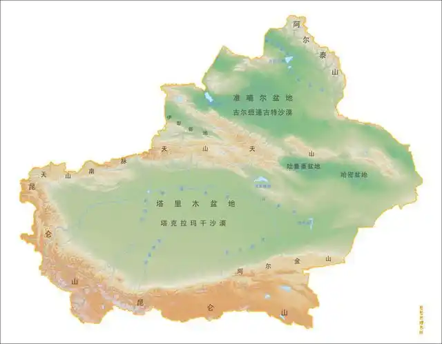 「中国地理」地理老师带你看新疆地图,2分钟了解新疆概况