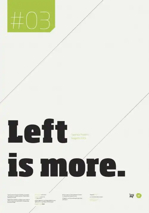 一组优秀的纯文字排版海报