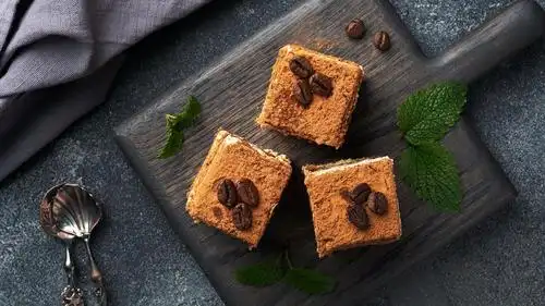 精致甜品提拉米苏美味诱人写真