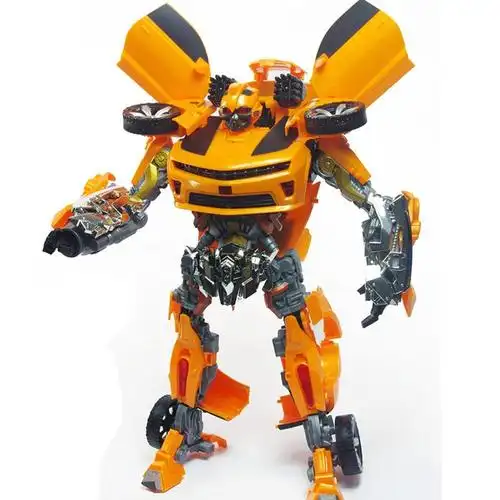 变形机器人 大黄蜂 超大豪华版声光变形玩具礼盒装 9988a