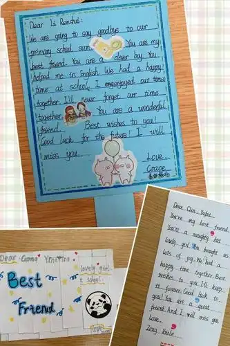 桂林市穿山小学2014级毕业季课程—"英语毕业赠言卡"_祝福