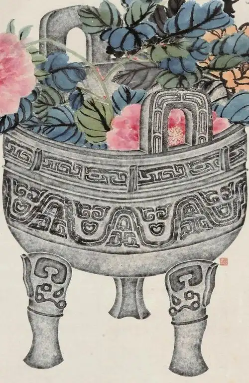 清02赵之谦玉堂富贵图