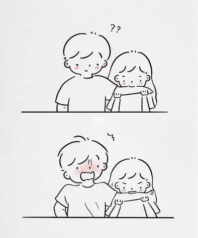 情侣简笔画简笔画人文绘画可爱q版人物情侣头像订定制真人照片转手绘