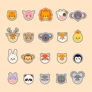 小动物卡通图片-小动物卡通素材-小动物卡通插画-摄图新视界