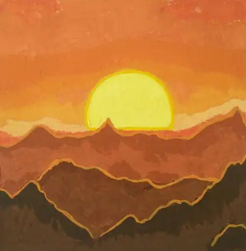 15广告班色彩构成优秀作品欣赏--颜色的表情