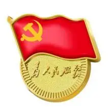 标准型党徽为人民服务 磁扣 别针式 蝴蝶扣 新版党员胸章高档胸徽徽章