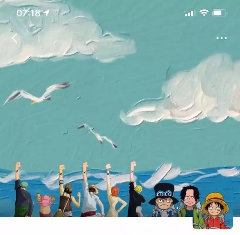 海贼王 微信组合头像背景图 需要私信