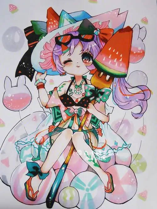 马克笔手绘动漫系列