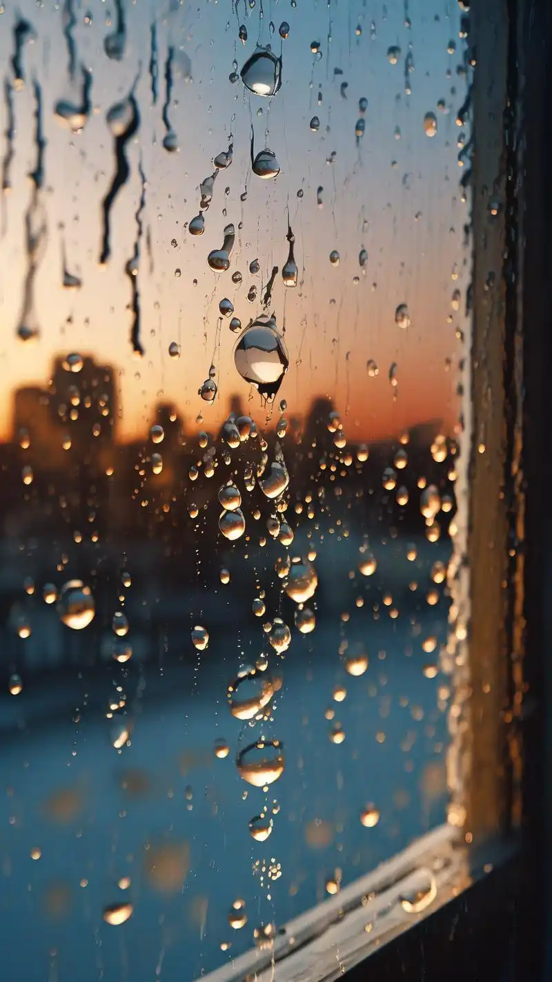 💧眼泪掉下来窗边壁纸,伤感又唯美🌌 眼泪掉下来的瞬间,是情感的