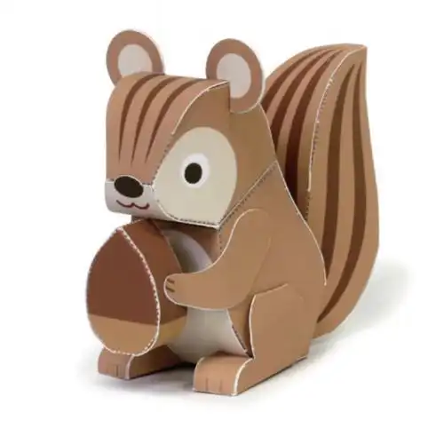 满35元包邮森林的朋友动物模型手工制作纸模型diy3d模型