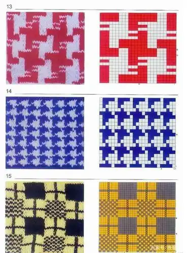 一大波毛衣提花,织毛衣实用,家里人也都会喜欢,收好!附样式